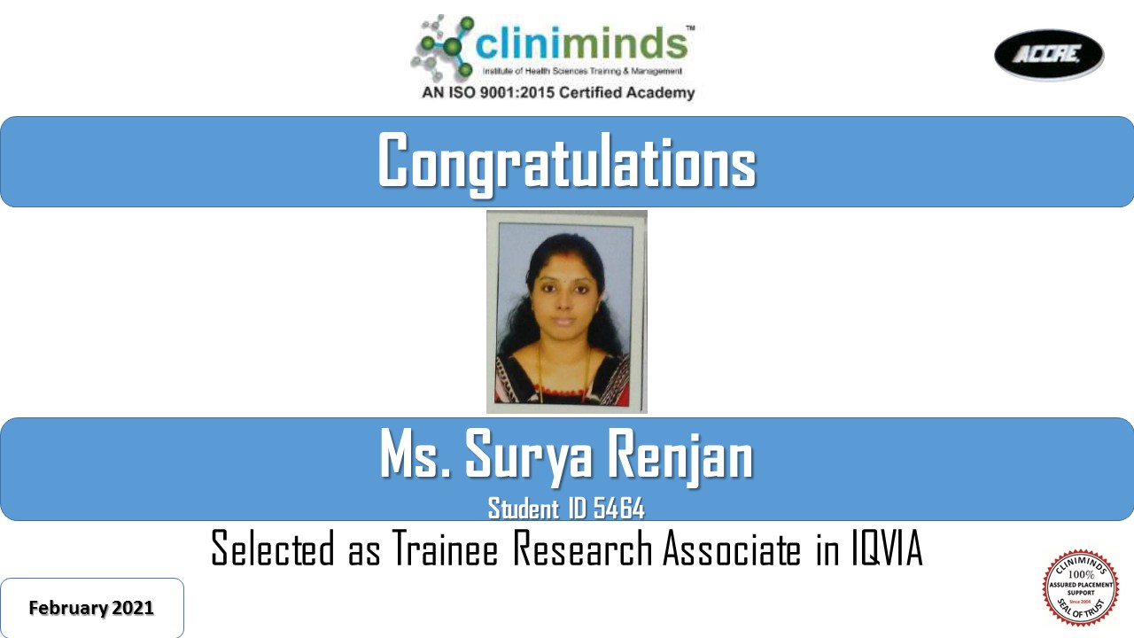 Cliniminds Drug Regulatory Affairs Placements